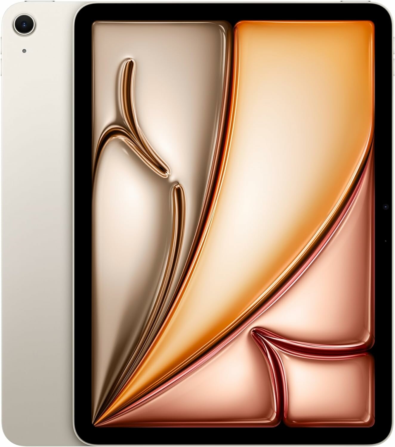Apple iPad Air 11 дюймов (M2): 128 ГБ, 12 Мп камера, Wi - Fi 6E, Touch ID, батарея на весь день - Starlight
