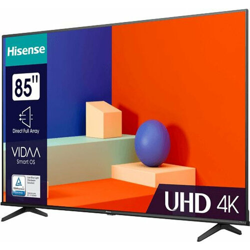 HISENSE Телевизор LED Hisense 85 85A6K черный 4K Ultra HD 60Hz DVB-T DVB-T2 DVB-C DVB-S DVB-S2 USB WiFi Smart TV 85A6K 12513000₽