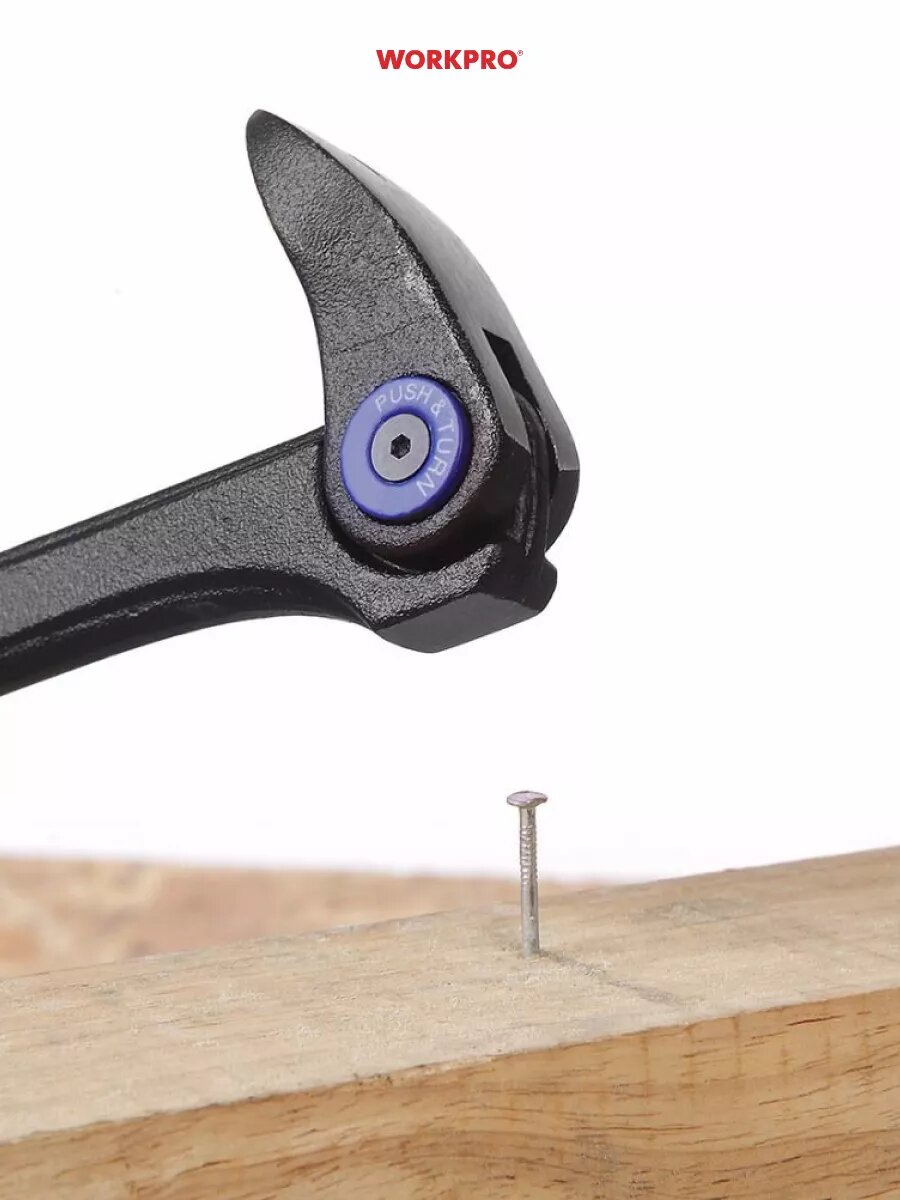 Монтировка-гвоздодер 200мм с поворотной головой WP245007, WORKPRO #WP245007 — фото 1