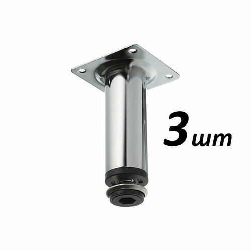 Опора 30х100 мм хром 3шт 500₽
