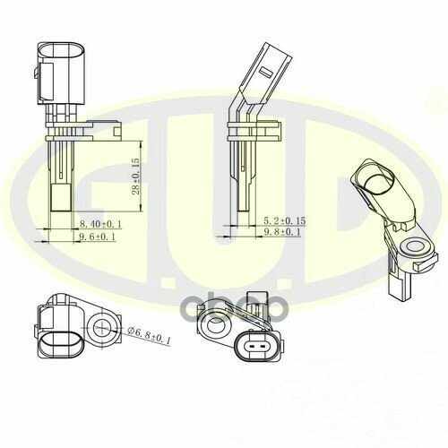Датчик Abs Передн Audi A3Skoda OctaviaVw Golf V Прав GUD арт GABS01020 2956₽