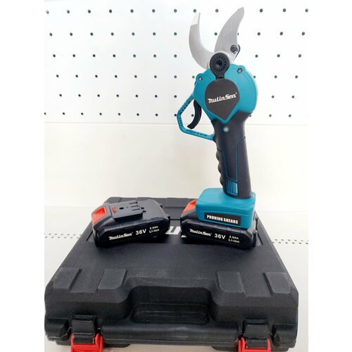 Секатор садовый аккумуляторный MulinSen 36В, 2х2Ач, кейс