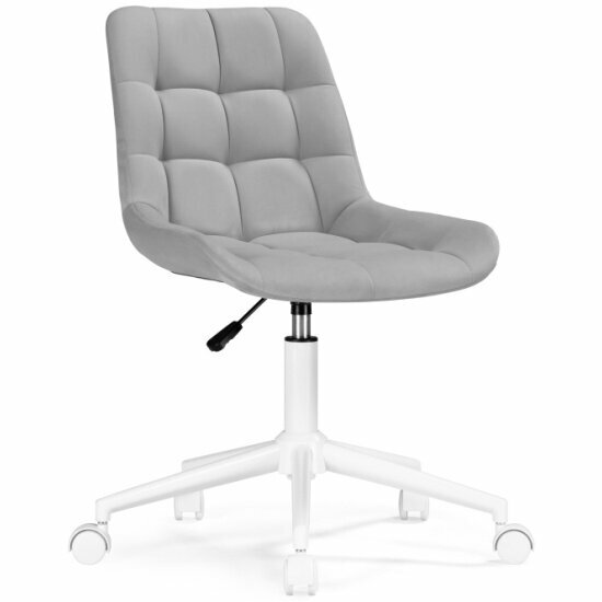 Кресло офисное Woodville Честер светло-серый / белый