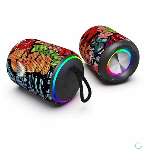 Perfeo Bluetooth-колонка CASK 6W MP3 USB-TF AUX FM HANDS FREE TWS граффити PF_D0345 232000₽