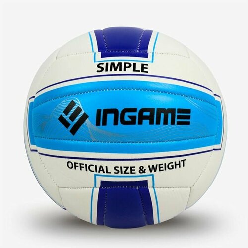 Мяч волейбольный INGAME SIMPLE сине-бело-голубой 1550₽