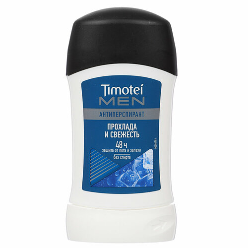 Антиперспирант твердый мужской TIMOTEI MEN Прохлада и свежесть пб 30мл 6 штук 1581₽