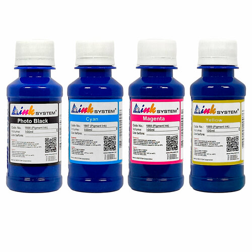 Чернила Inksystem Пигментные для Epson 4 цв по 100 мл Bk C M Y 2992₽