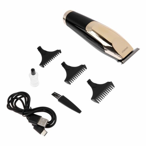 Машинка для стрижки Energy EN-748 3 Вт 05115 мм нерж сталь АКБ чёрно-золотистая 218800₽