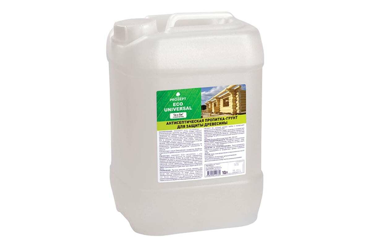 Антисептик универсальный для наружных и внутренних работ PROSEPT ECO UNIVERSAL готовый состав / 10 л
