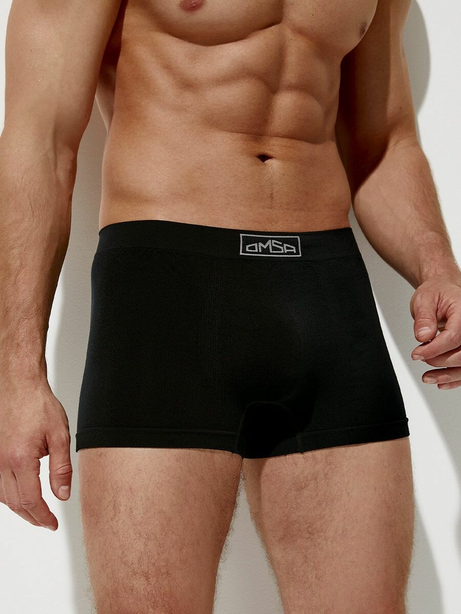 Трусы Omsa Seamless, комплект из 3 шт., размер 52(2XL), зеленый, хаки, черный — фото 1
