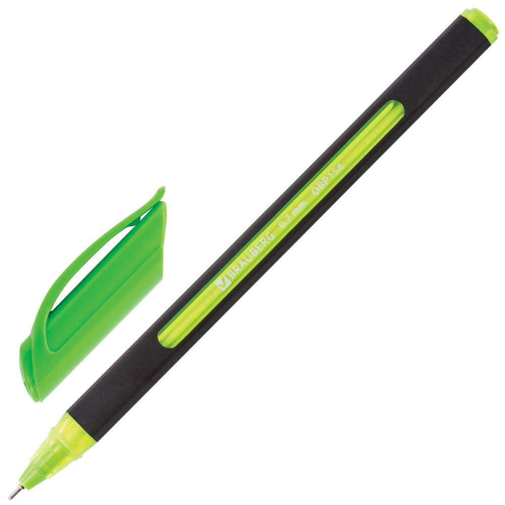 Ручка шариковая масляная BRAUBERG "Extra Glide Soft Color", СИНЯЯ, узел 0,7 мм, линия письма 0,35 мм, OBP156 - фото №6