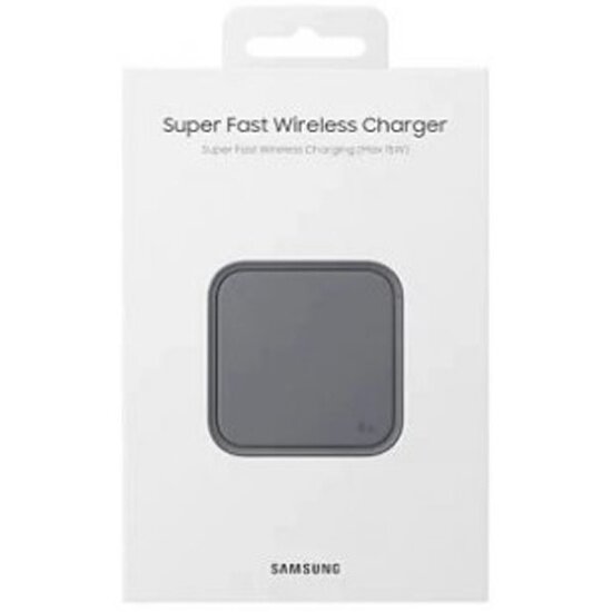 Беспроводное зарядное устройство Samsung EP-P2400T, с блоком питания 15 Вт и кабелем USB-C, черный — фото 1