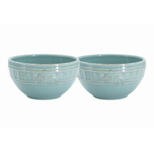 Набор 2 салатника Venice голубой, 14 см, 0,65 л (Matceramica)