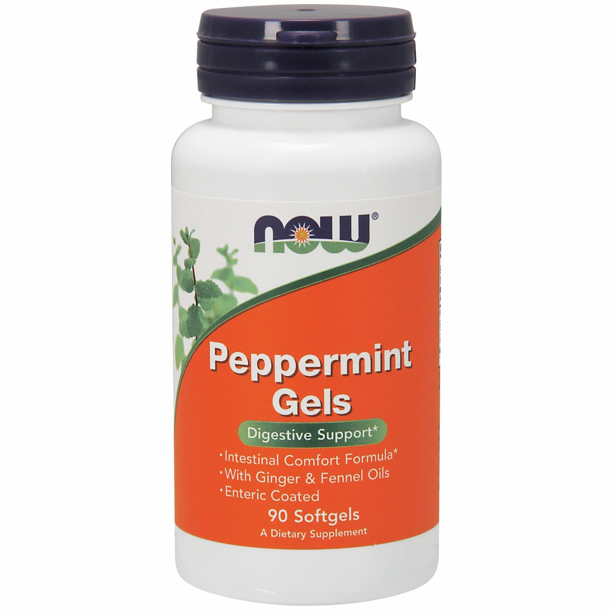 NOW Foods Peppermint Gels Мята Перечная Масло  90 капсул
