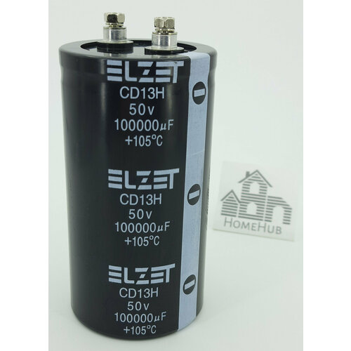 Электролитический конденсатор 100000mf(мкф), 50V, 65x120, 105 градусов, Elzet