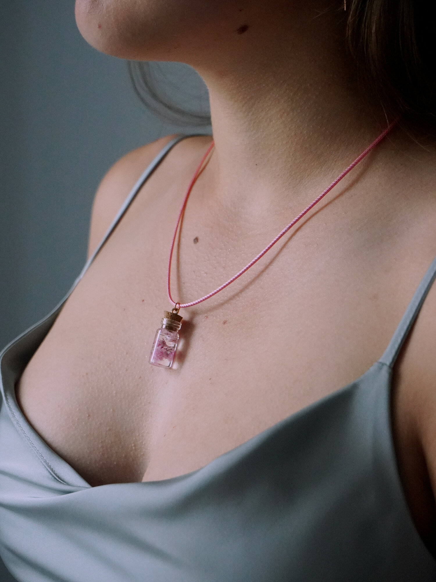 Колье charms_smola, длина 45 см, розовый