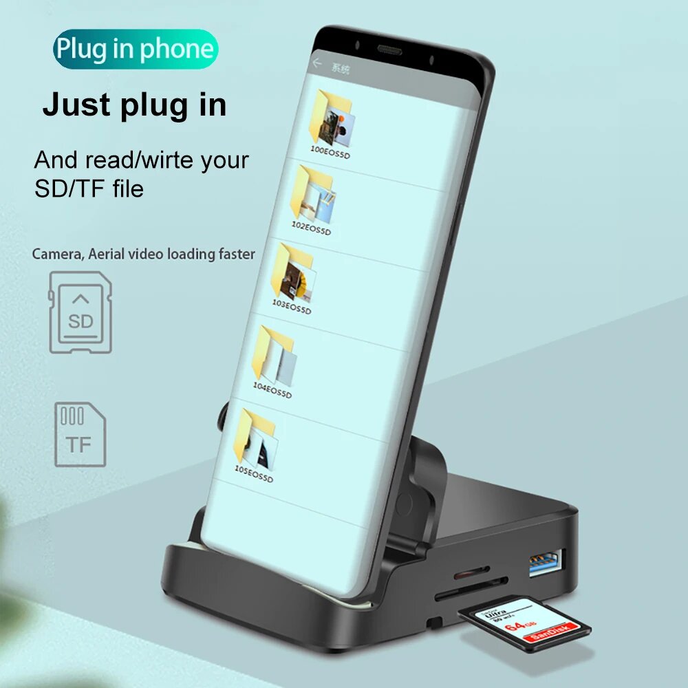 Док-станция kebidumei 8 в 1 USB Type-C на HDMI, 8 IN 1 — фото 1