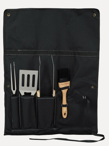 Изображение товара Набор посуды Naturehike Four-Piece Barbecue Tool Set Wood/Stainless Steel Color