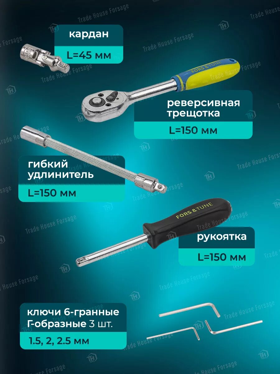Изображение Набор инструментов, 46 предметов