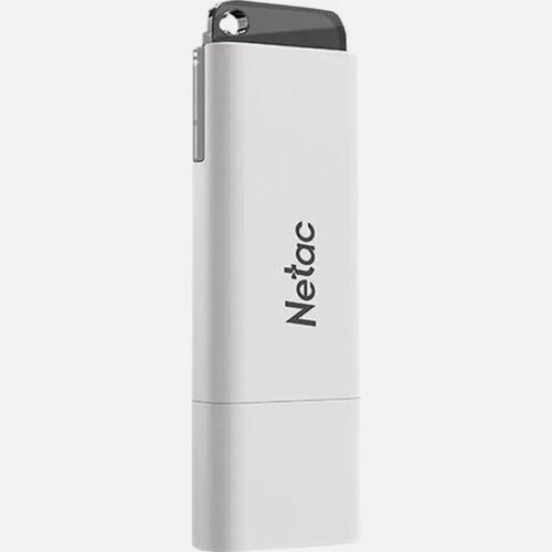 Изображение товара Флешка Netac U185 4Gb USB2.0 с колпачком, пластиковая белая (NT03U185N-004G-20WH)
