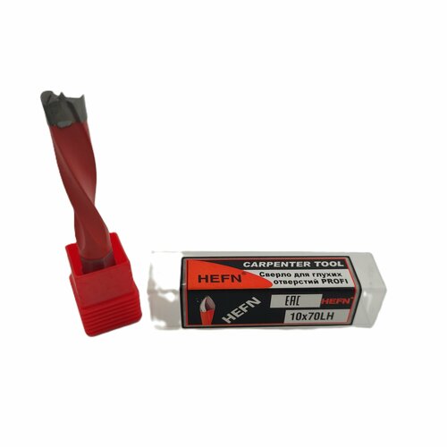 Сверло присадочное усиленное глухое 10х70 S 10x20 LH PROFI HEFN
