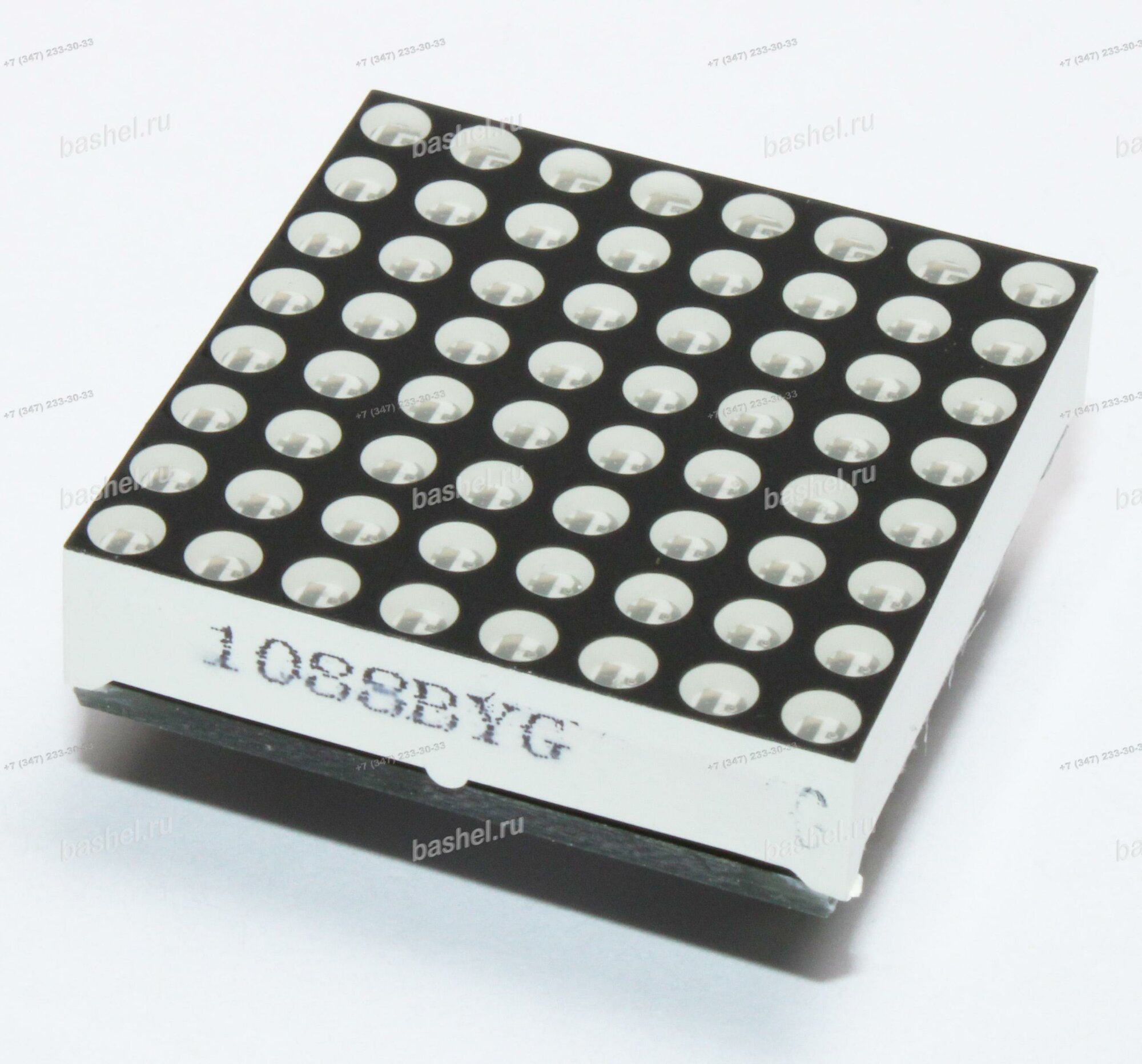 Матричный LED экран 8x8 точек, Зелёный, 32x32мм, на базе драйвера MAX7219/7221