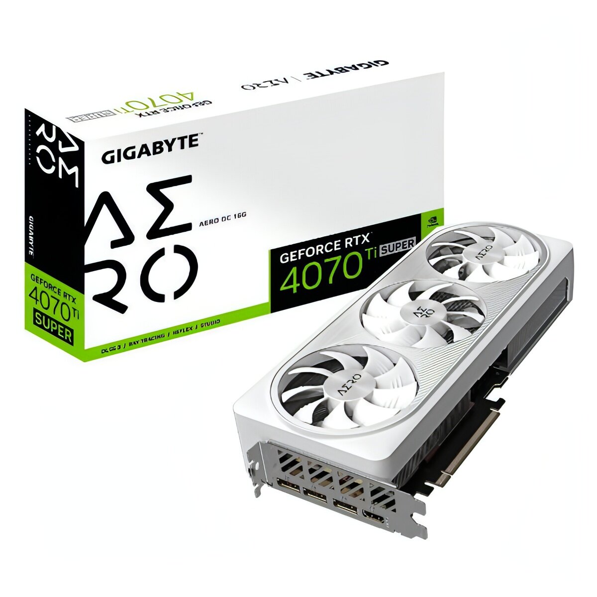 Видеокарта GIGABYTE NVIDIA GeForce RTX 4070 Ti SUPER AERO OC 16GB (GV-N407TSAERO OC-16GD)