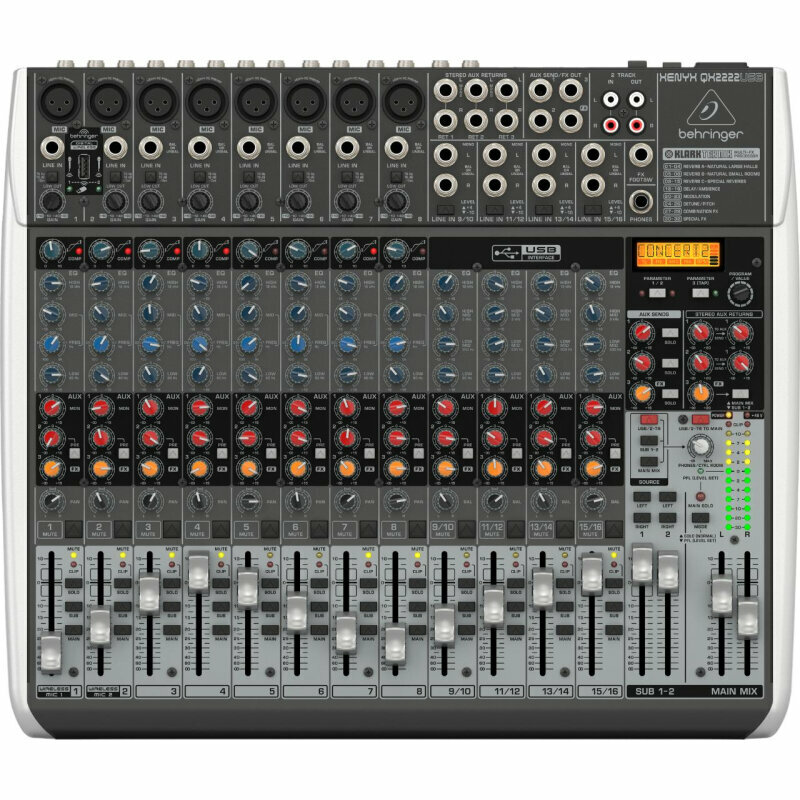 Микшерный пульт Behringer QX2222USB, 1847579