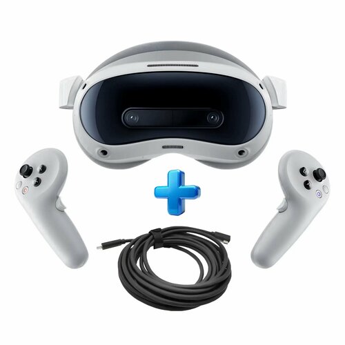 Шлем смешанной реальности PICO 4 Ultra MR Mixed Reality A9210 серый 82900₽