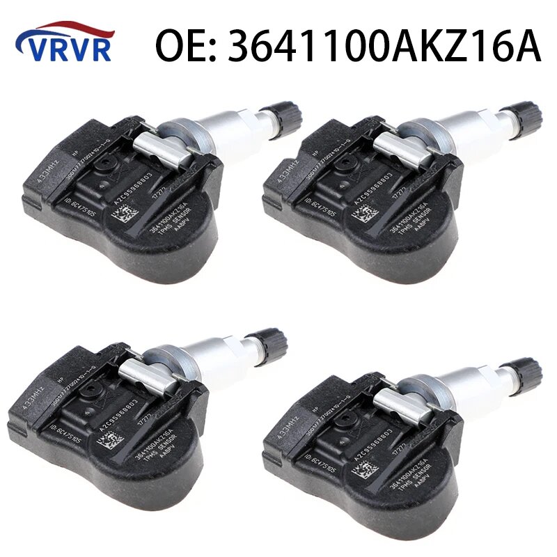 VRVR 3641100 AKZ16A Датчик давления в шинах TPMS 433 МГц для Great Wall Wingle5 Great Wall C50 Harvard H5 H6 Haval H6 Haval M6, 4pcs