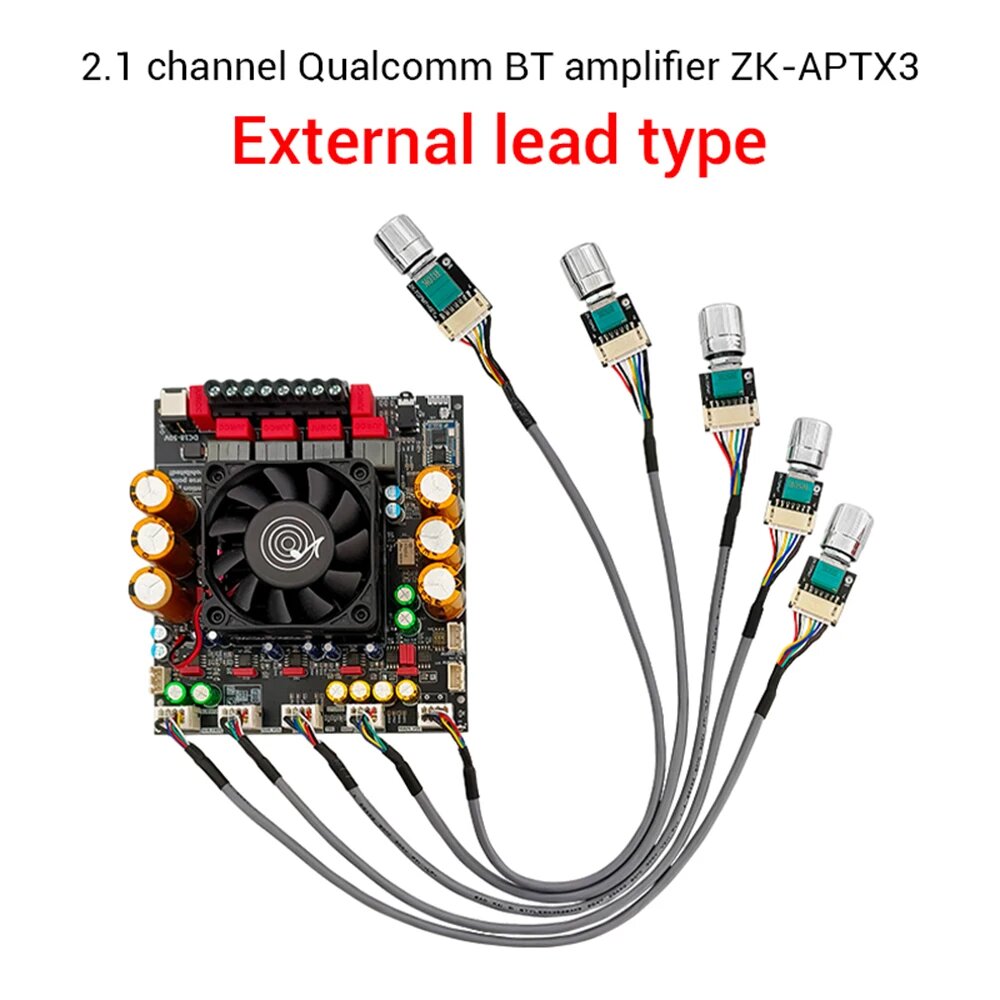 ZK-APTX3 2.1-канальный усилитель звука Qualcomm BT, Lead type