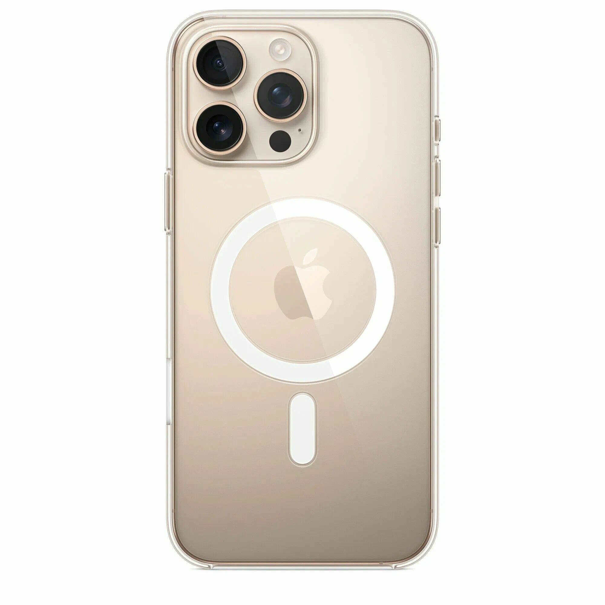 Пластиковый чехол Apple Clear Case для iPhone 16 Pro Max с MagSafe прозрачный