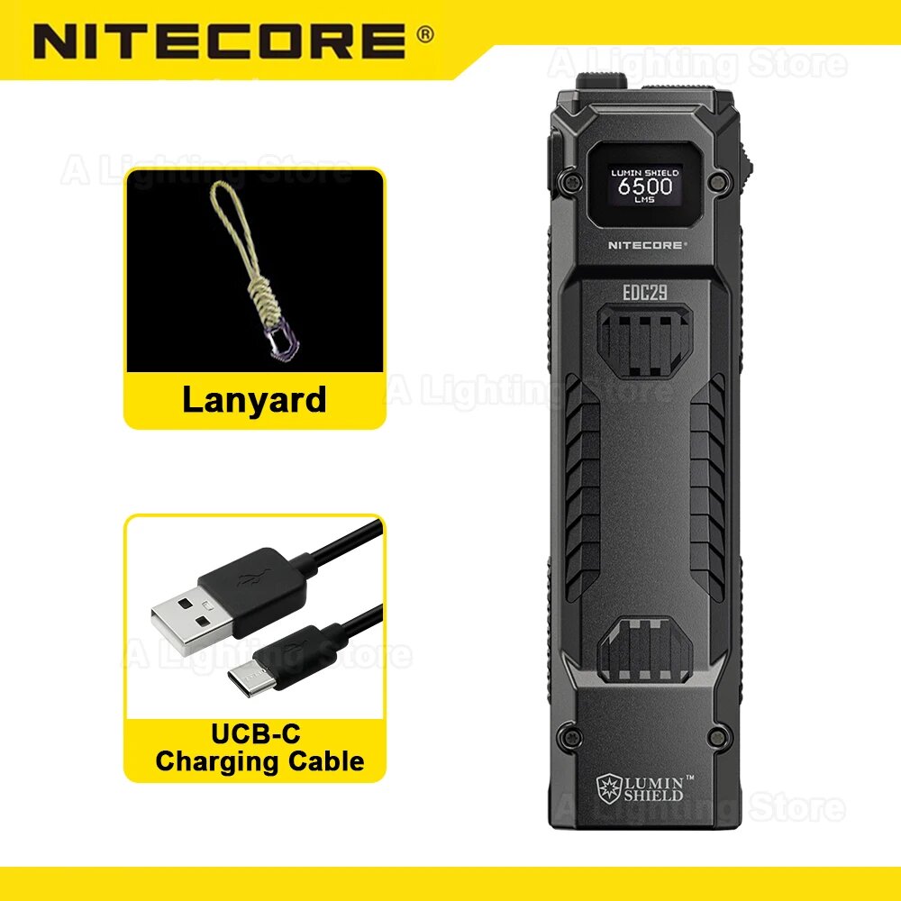 NITECORE EDC29 фонарь, EDC29, Черный