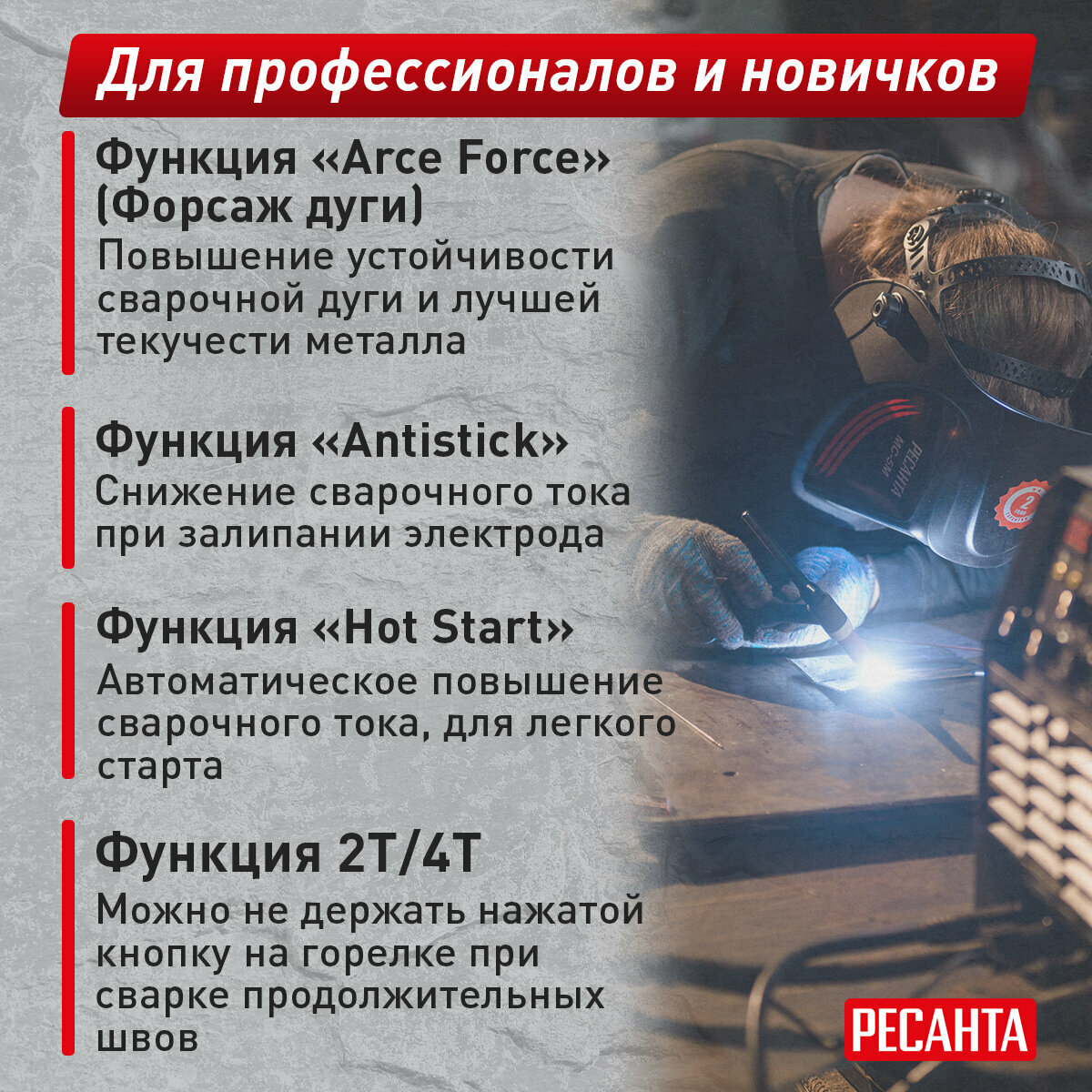 Сварочный аппарат Ресанта - фото №4