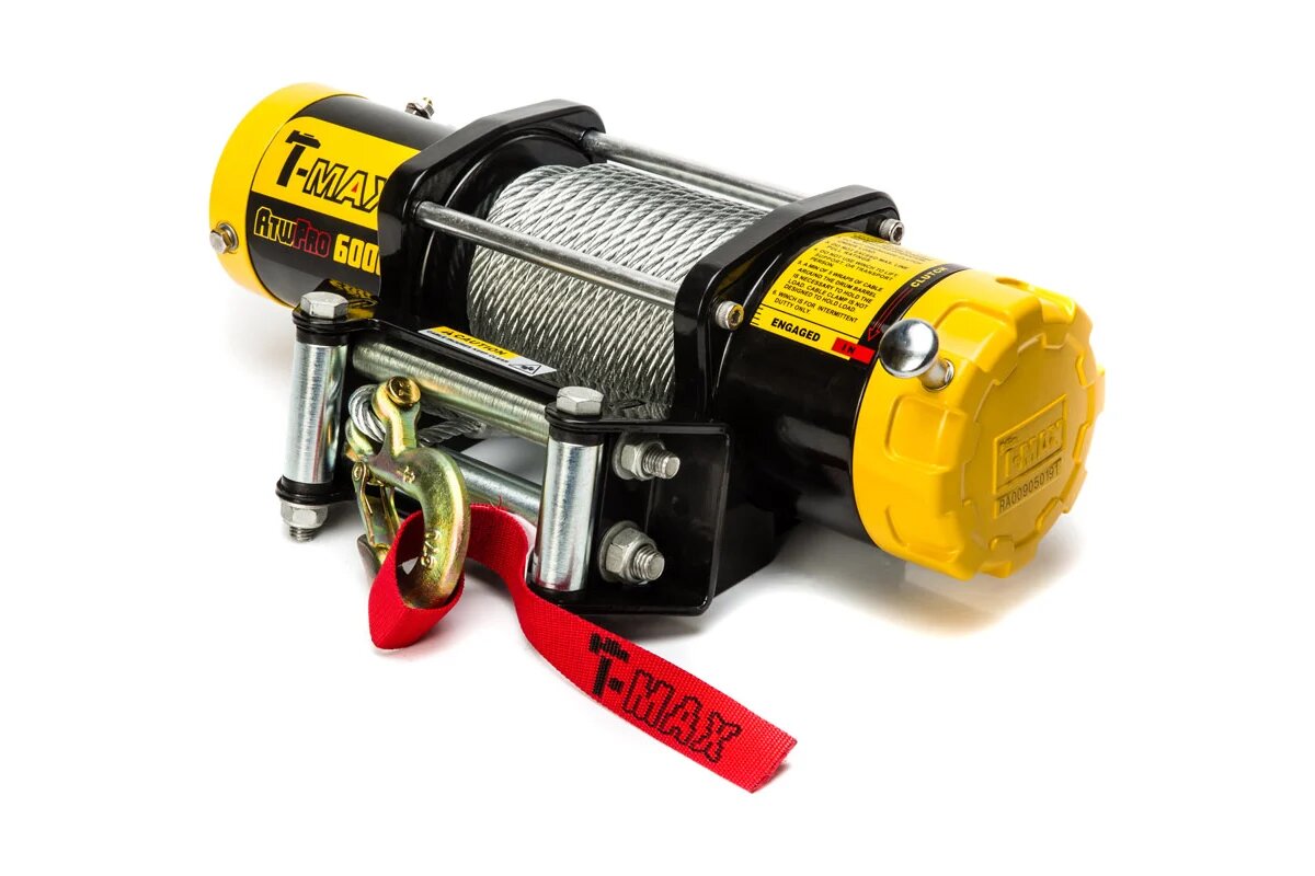 T-Max лебедка электрическая PRO 6000 12В W0427