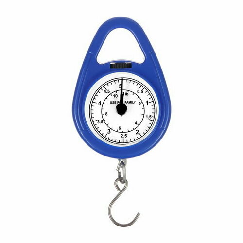 Безмен механический до 5 кг цена деления 200 г синий 194₽