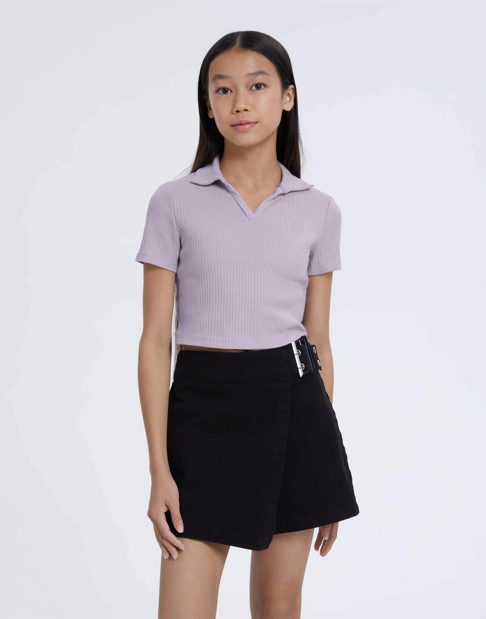 Кроп-топ Gloria Jeans размер 10-12л/146-152 лиловый