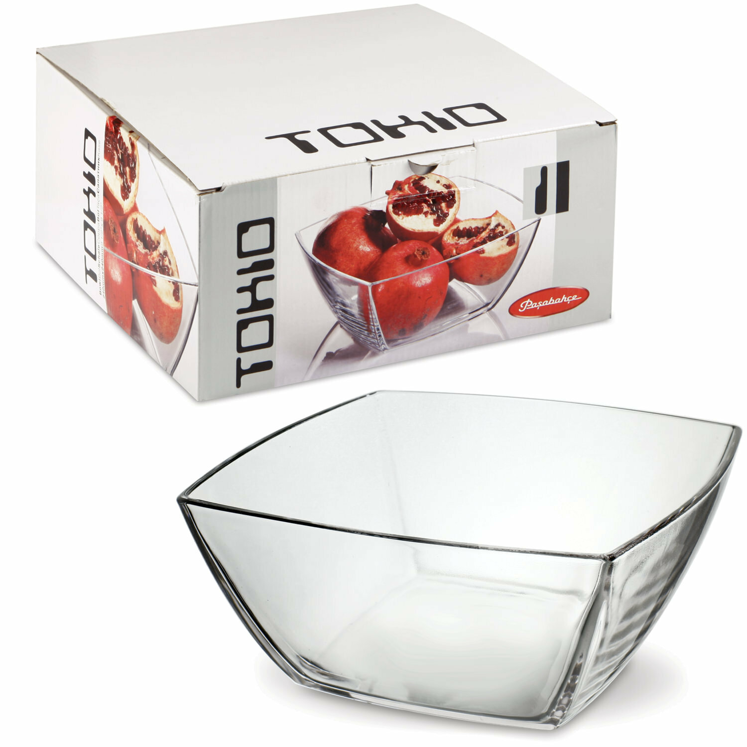 Салатник Pasabahce "Tokio" квадратный, 240х240 мм, глубокий (53076)