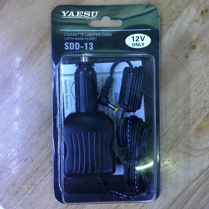 SDD-13 прикуривателя шнур автомобильное зарядное устройство для Yaesu VX6R 7R 8R 8DR, FT-60R 70DR, FT1DR 1XDR 2DR и т. д. НМА радио DC12V только в том случае, Черный