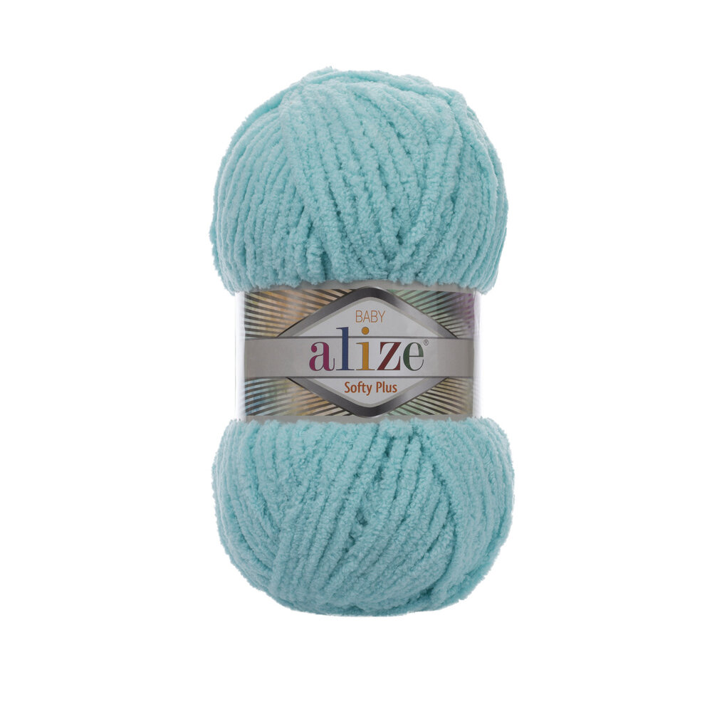 Пряжа для вязания Alize Softy Plus 263 бирюзовый 2 шт 100 гр/120 м 100% микрополиэстер