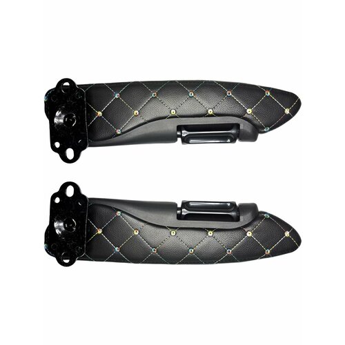 Универсальный подлокотник(черный в клетку, правый и левый) для грузовика, автобуса, минивэна, легкового автомобиля.