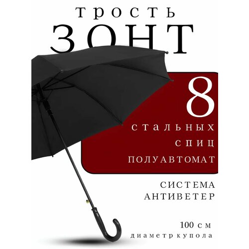 Зонт-трость Classica, черный