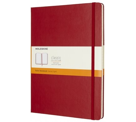 Блокнот Moleskine Classic XLarge (в линейку) красный