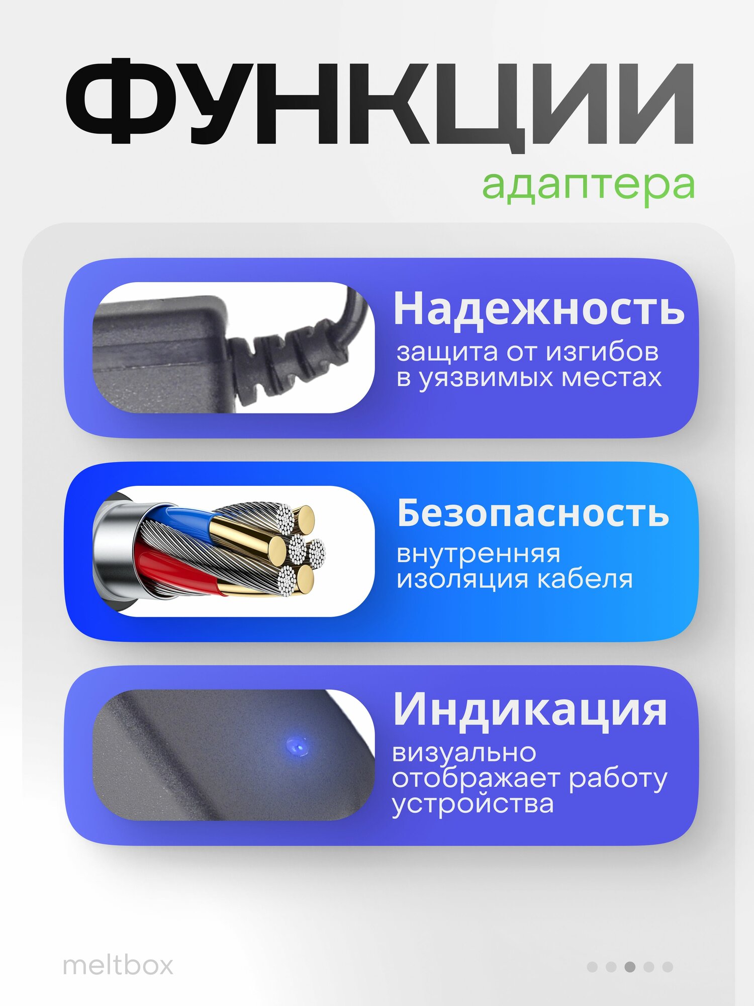 Сетевой адаптер для Яндекс Станции Алиса Мини 2.0 ( 15В 1.2А) 4.0x1.7мм - 1.8 метра — фото 1