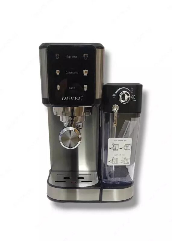 Кофемашина DUVEL DL-018A, рожковая, с автоматическим капучинатором, высокое давление — фото 1