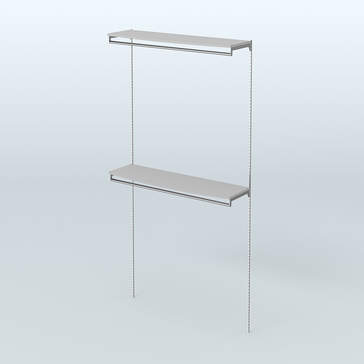 Модульная система Neo Fix №11 со сборными поручнями и закругленными полками ДСП 16 мм (1200 мм) Серый