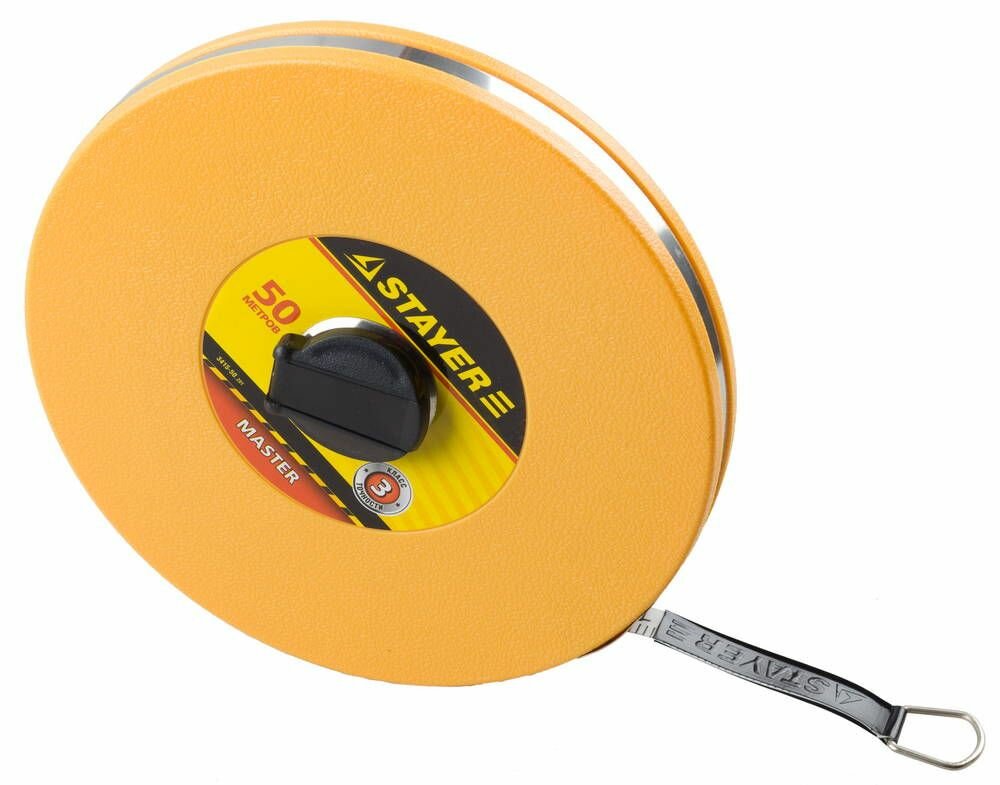 Мерная лента STAYER 50 м фиберглассовая измерительная строительная 3415-50_z01