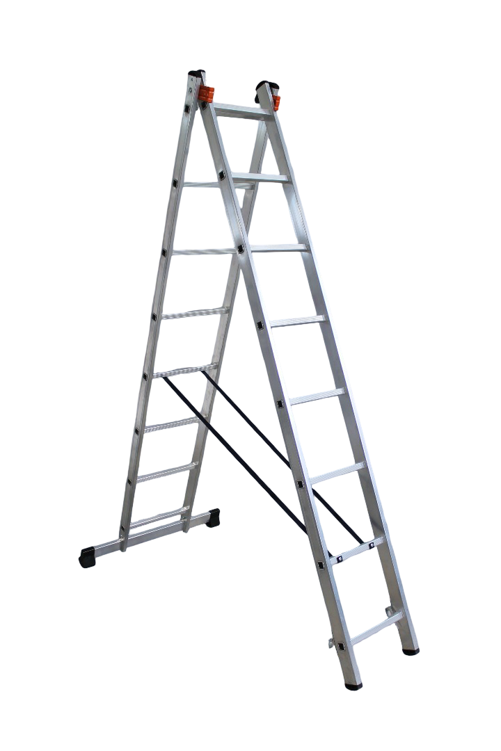 Двухсекционная алюминиевая лестница ООО Альтернатива 9 ступеней