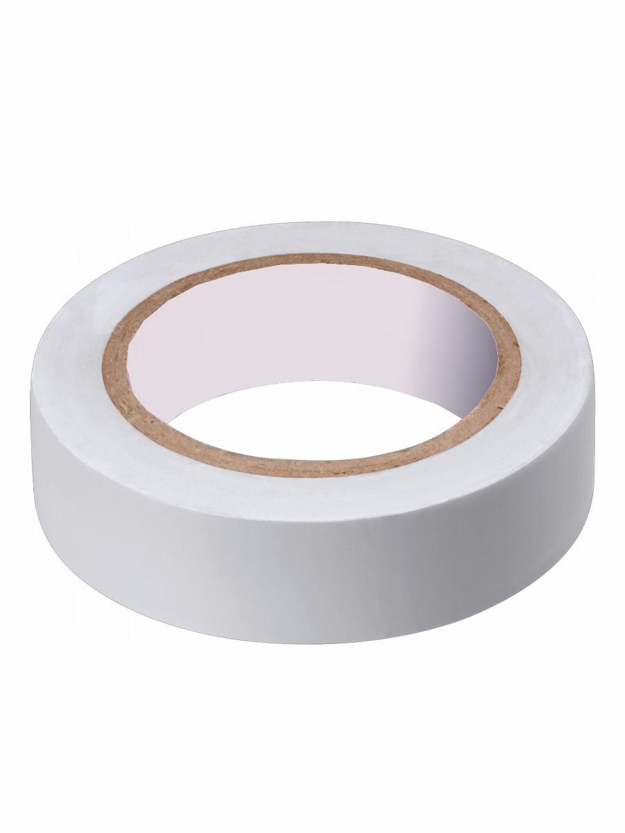 Изолента белая ПВХ 15мм х 10м х 130 мкм