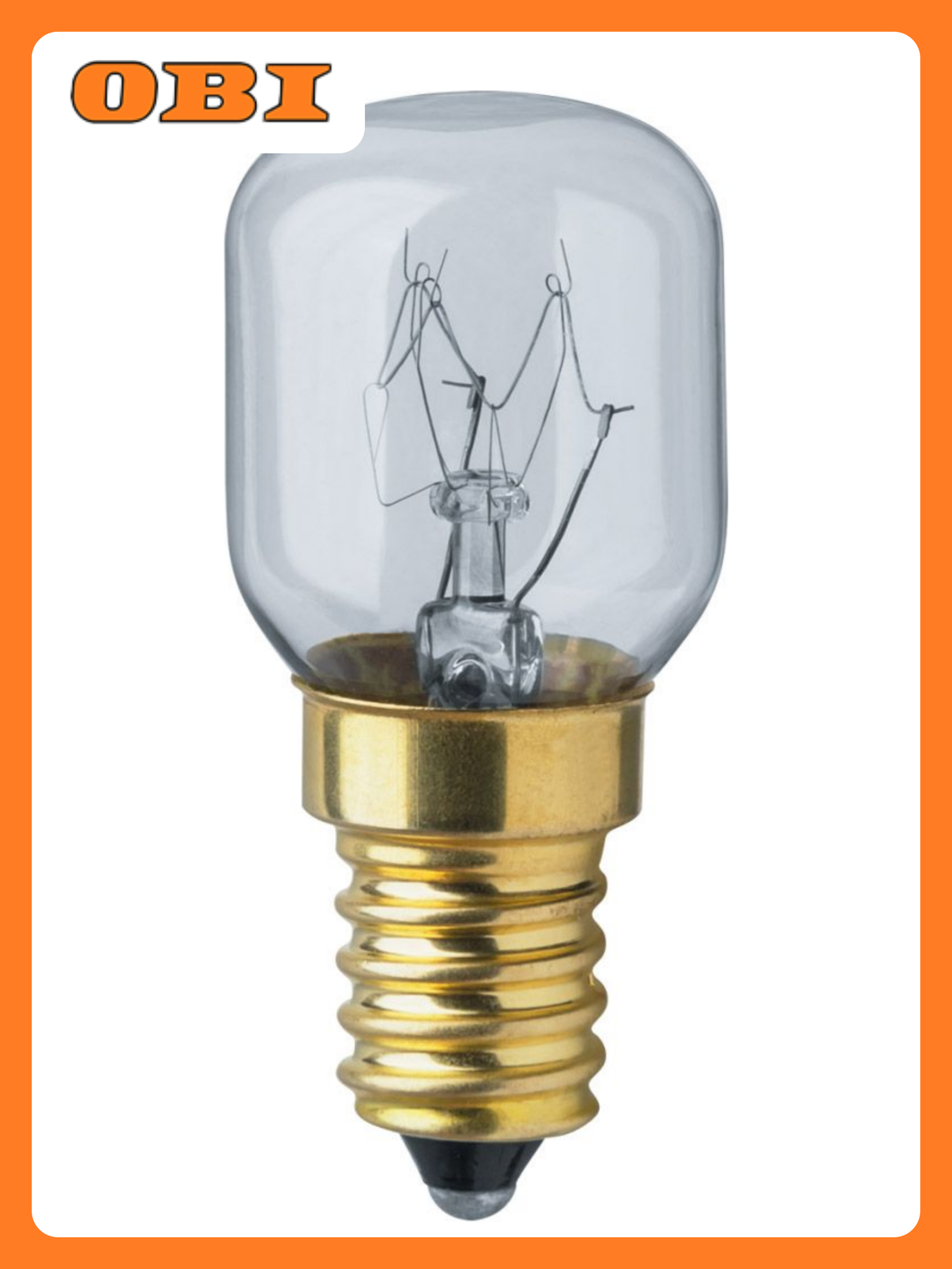 Лампочка Navigator NI-T25, 15Вт, 70лм, E14, трубка T25, 2700K, для духовых шкафов